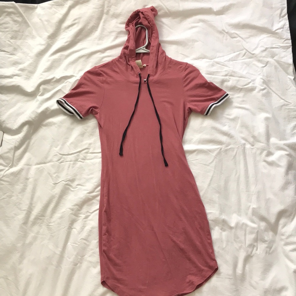 Hooded mini dress